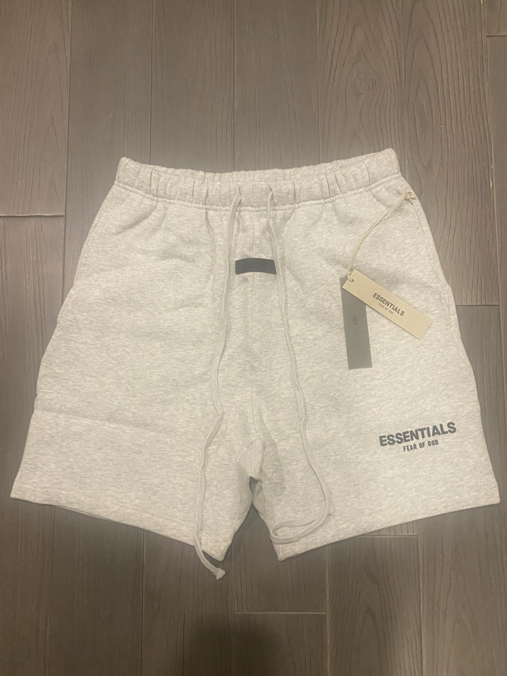 (1-1) Essentials Light Gray Men's Fleece Shorts